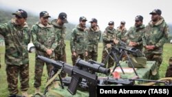 FILE Pakistani soldiers take part in a joint training exercise with Russian forces in the North Caucasus republic of Karachayevo-Cherkessia in October 2017,