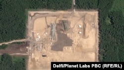 The eastern parcel of the site is shown in a Planet Labs image from August 13.