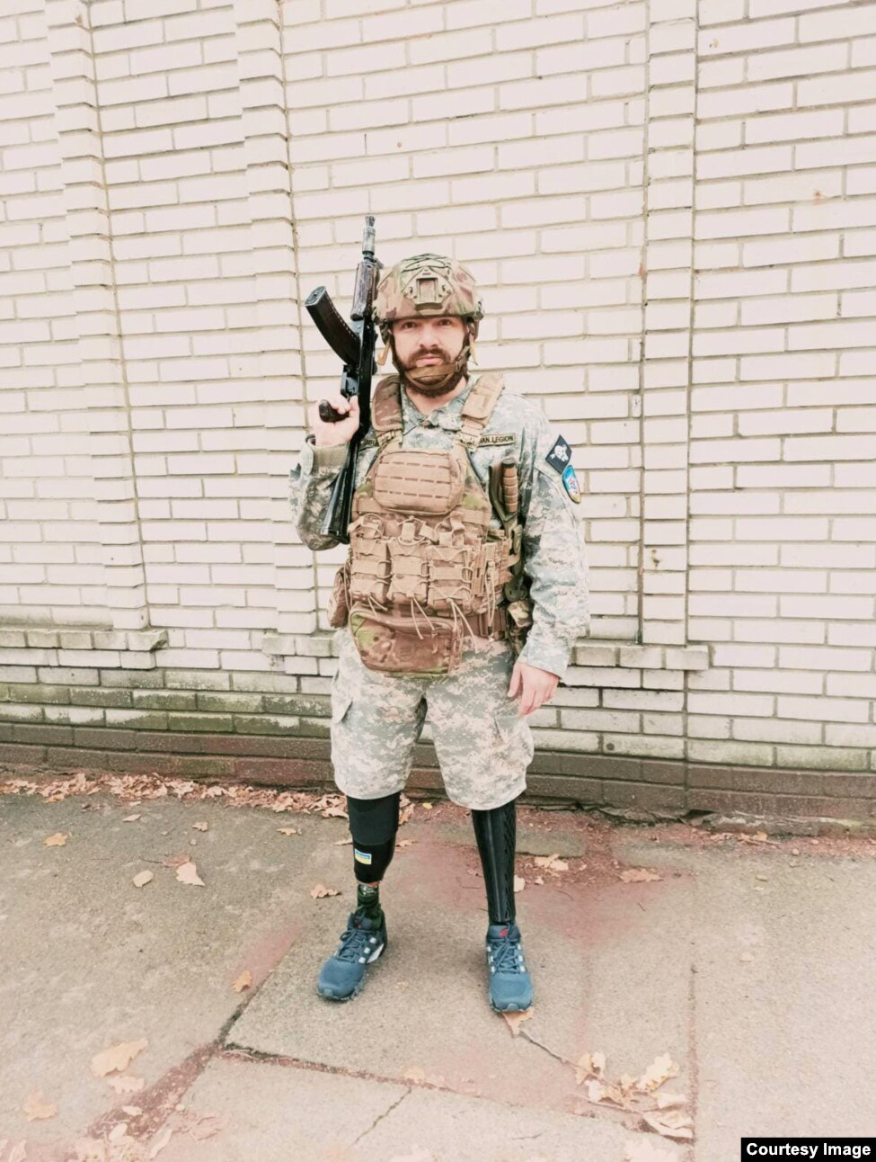 Zurab Jibuti, luftëtar në legjionin gjeorgjian.