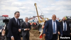  Сръбският президент Александър Вучич, шефът на 