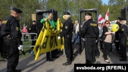 The commemorative event, known as the "Chornobyl Path" march, has been held in the Belarusian capital since 1988 to commemorate the Chornobyl disaster in neighboring Ukraine, which also contaminated large swaths of territory in Belarus.