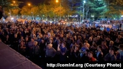Митинг в Цхинвали 29 августа