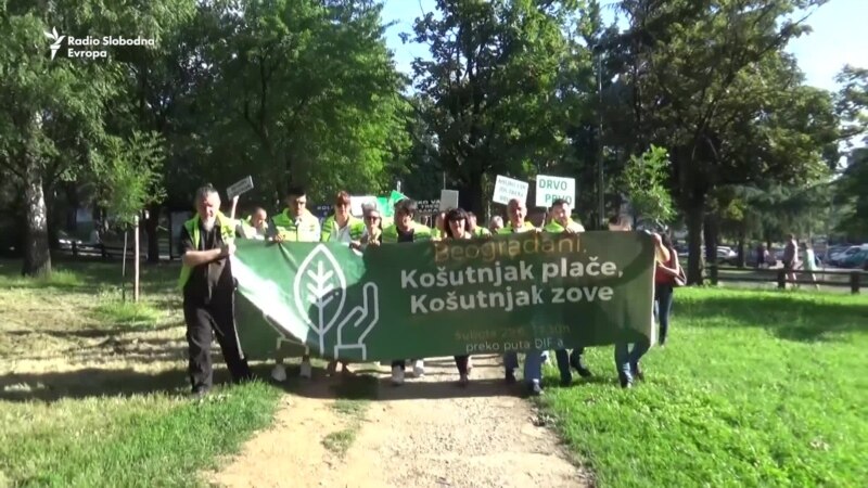 Protest u Košutnjaku: Dva skupa, isti cilj