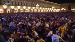 Yuventusun azarkeşləri Turindəki meydanda basabasa belə düşdü