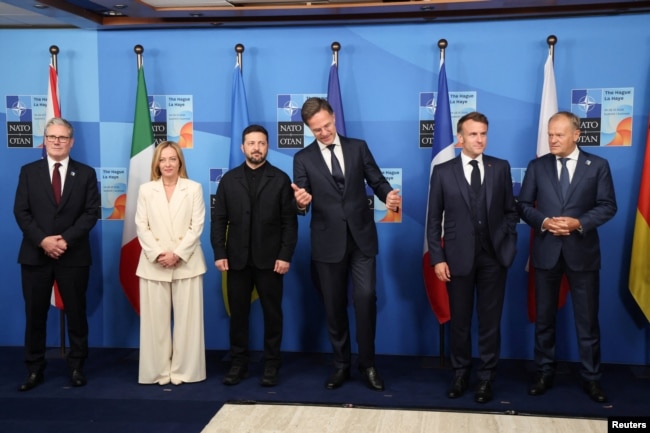 Лідери країн-членів НАТО на саміті в Гаазі, Нідерланди, 25 червня 2025 року