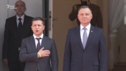 Зеленський зустрівся у Варшаві із президентом Дудою