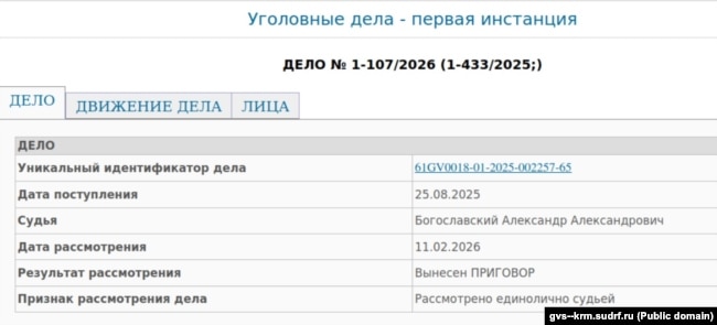 Інформація про розгляд справи кримчанина Арсена Темеша у підконтрольному РФ Кримському гарнізонному військовому суді
