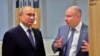 Vladimir Potanin, miliarderi rus, së bashku me presidentin Vladimir Putin në Sochi, 3 dhjetor, 2019.