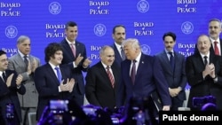 Switzerland - Armenian Prime Minister Nikol Pashinian attends the official launch of U.S. President Donald Trump's "Board of Peace," Davos, January 22, 2026.