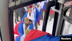 Вернутыя з украінскага палону расейскія вайскоўцы. Беларусь, 5 лютага 2026