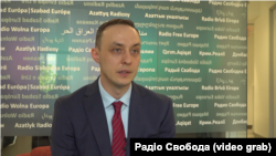 Владислав Власюк, уповноважений президента України з питань санкційної політики, під час інтерв'ю в офісі Радіо Свобода у Вашингтоні, 15 квітня 2026 року