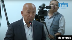 Сарапшы Тахир Халимназаров Шерзат Полаттың өліміне қатысты сотта сөйлеп тұр. Талдықорған, 23 мамыр 2025 жыл.