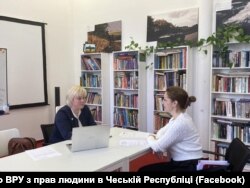 Олександра Фадєєва під час прийому громадян