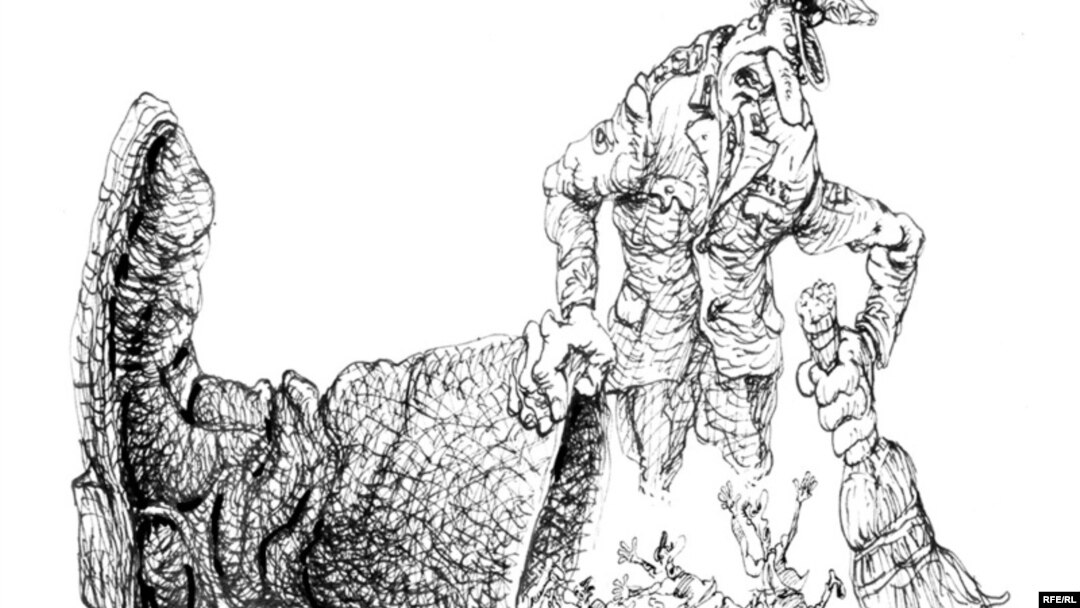 Призыв в армию. Карикатура Михаила Златковского, 2010