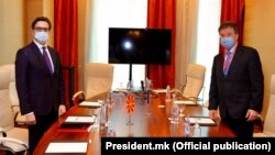 Стево Пендаровски и Мирослав Лајчак на Глобалниот безбедносен форум „ГЛОБСЕК 2020” во Братислава, 8 Септември 2020