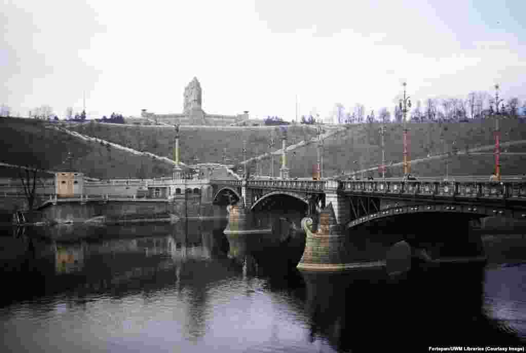 A 1960 view of the largest Stalin monument ever built that once looked out over Prague