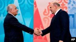 Ռուսաստանի և Ադրբեջանի վարչապետներ Միխայիլ Միշուստին և Ալի Ասադով, արխիվ