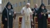 Vatican - Pope Francis and the heads of the Armenian Apostolic Church hold a joint prayer service in the Vatican, 5 April 2018.