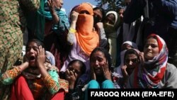 FILE: The funeral of a suspected militant in Hajin area of north Kashmir's Bandipora district.