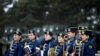 Members of the Kosovo Security Forces band attend a ceremony to mark the 13th anniversary of Kosovo&#39;s declaration of independence, in Pristina on February 17. (AFP/Armend Nimani)