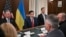 Марко Рубио (в центре) на переговорах с украинской делегацией