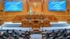 Парламент палаталарының бірлескен отырысында президент Қасым-Жомарт Тоқаев сөз сөйлеп тұр. Астана, 30 маусым, 2026 жыл.