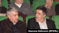 Dragan Simić (lijevo) i Almir Reko Makedonac na premijeri filma u Sarajevu, 24. decembar 2015.