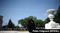 An Anti Muslim march in Chisinau on May 18