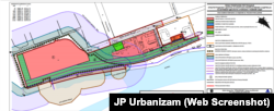 Dokument JP Urbanizam koji pokazuje planiranu namenu zemljišta.