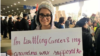 Kiana Ghanei protests at Philadelphia's airport on January 28, the day her grandmother was supposed to arrive from Iran.