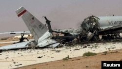 Ҳавопаймои амрикоӣ, ки гуфта мешавад, дар ҳамлаи Эрон хароб шудааст.