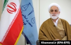 Hardline cleric Gholamhossein Mohseni Ejei heads Iran's judiciary (file photo)