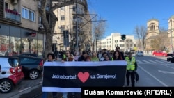 Šetnja solidarnosti do Sebilj česme u Beogradu, 28. februar 2026.