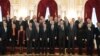 Participants of the NATO-Ukraine Commission pose for a picture after their talks in Kyiv.