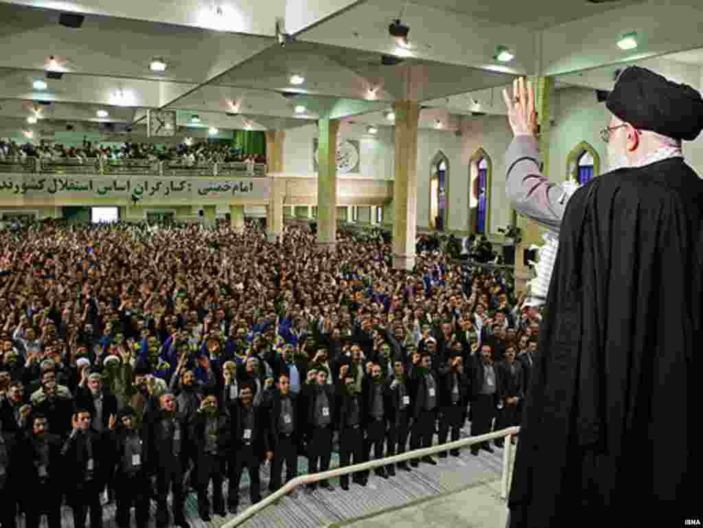 Духоўны лідэр Аятала Алі Хамэнэі 