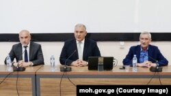 ირაკლი ფურცელაძე (მარცხნივ), მიხეილ სარჯველაძე (შუაში) და პაატა იმნაძე