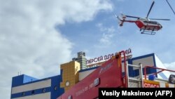 "Персей для детей" сәүдә үзәге янында коткару хезмәтләре эшли