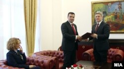 Presidenti i Maqedonisë, Gjorge Ivanov dhe lideri i LSDM-së, Zoran Zaev