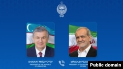 Ўзбекистон президенти Шавкат Мирзиёев ва Эрон президенти Масъуд Пезешкиён. Улар 2026 йил 29 сентябрда телефон орқали мулоқот қилиб, икки томонлама ҳамкорлик ва минтақавий масалаларни муҳокама қилди.  Манба: president.uz.