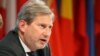 Latvia -- EU Enlargement Commissioner Johannes Hahn attends a summit in Riga, May 20, 2015