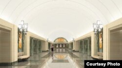 На станции «Трубная» в нише у каждого пилона будут представлены виды старой Москвы