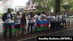 Акция протеста в Страсбурге 