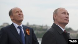 Аляксандар Бортнікаў і Ўладзімір Пуцін. 2014 год. 