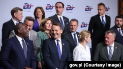 Foreign affairs ministers from across Europe gather at a previous Gymnich meeting in Warsaw in May 2025. This year's event takes place in Ireland on September 1-2 and is expected set out EU strategy ahead of the United Nations General Assembly later this month.