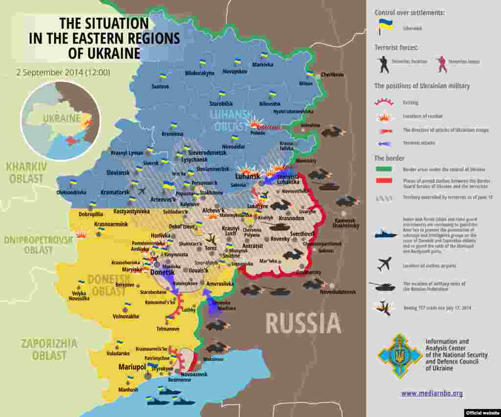 Мапа англійською мовою