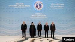 Туркменистан - участники Каспийского саммита в Ашхабаде, 29 июня 2022 г.