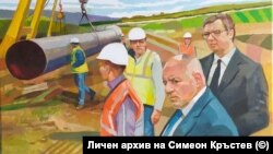 Бойко Борисов и Александър Вучич се появиха на картина от строителството на "Балкански поток"
