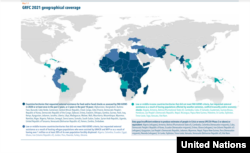 A térképen sötétkékkel jelölt országok sürgős élelmiszer-segítségre szorultak az elmúlt 3 évben, vagy az elmúlt tíz évben legalább három éven át