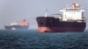 Ships are pictured in the Strait of Hormuz off Bandar Abbas in southern Iran on May 2. 