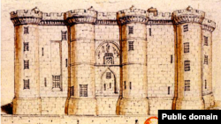 Бастылія на старажытнай гравюры